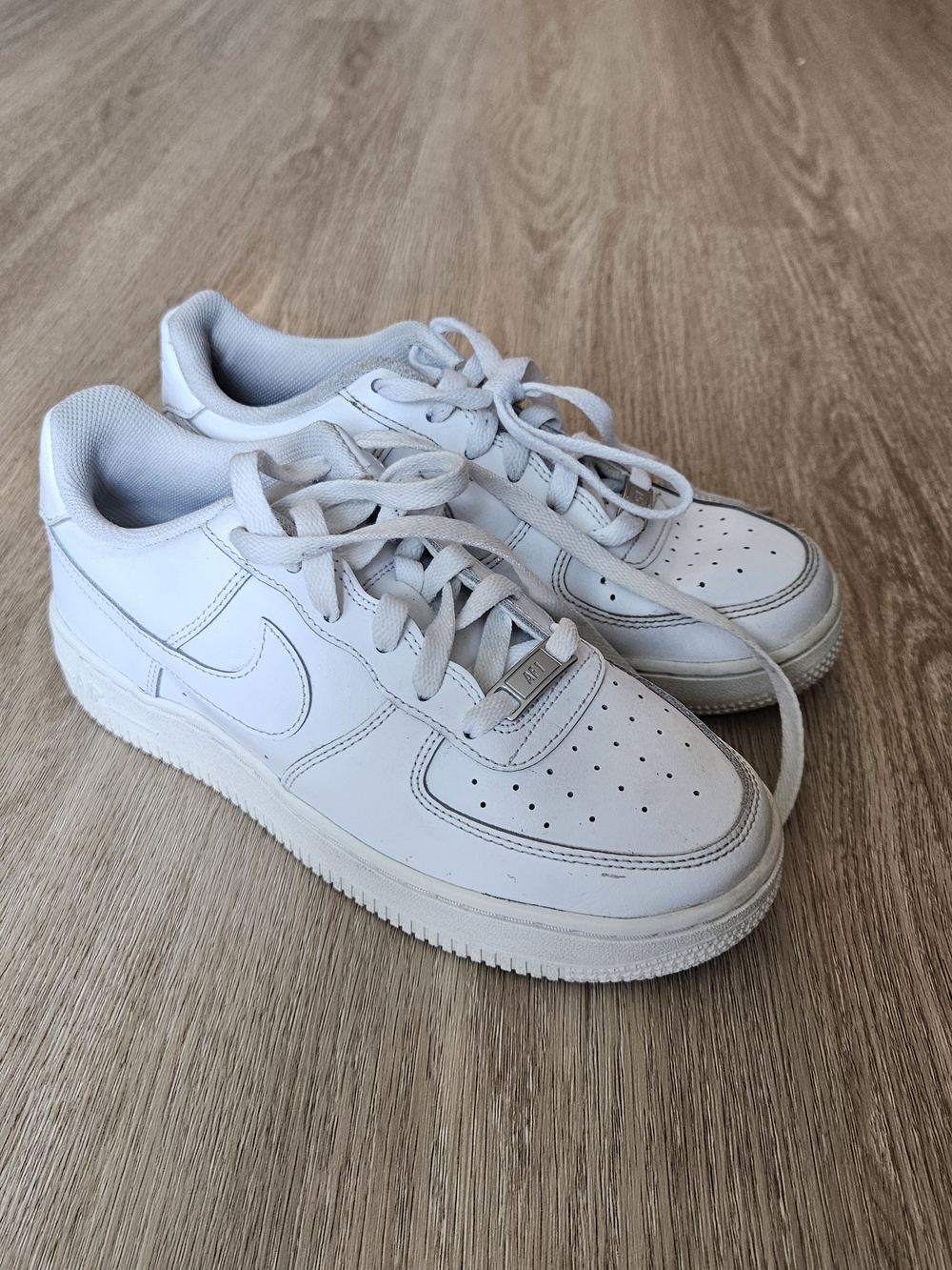 Nike Air Force 1 Low '07 Triple White - Youth Size 5Y (Women's 6.5)